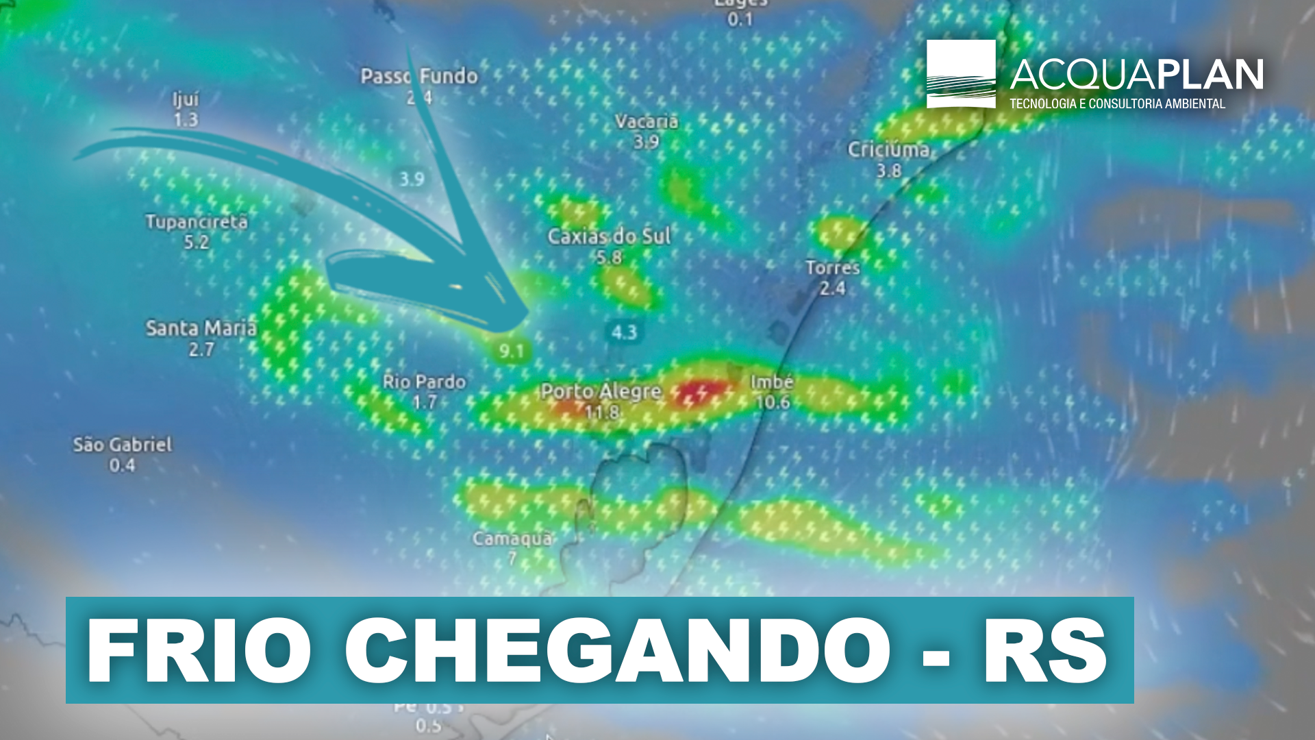 FRIO CHEGANDO | Previsão Atualizada para os próximos dias no Rio Grande do Sul